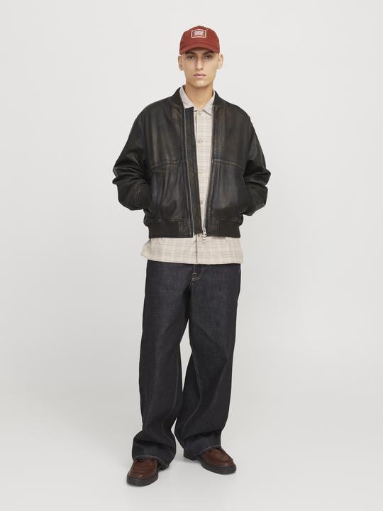 Image du produit Jack & Jones Joraustin Leather Bomber Jkt Styd Aw24 (M)