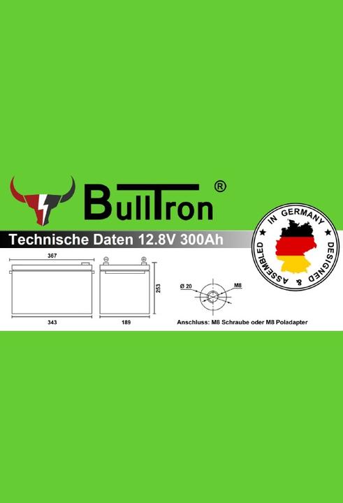 Immagine prodotto Bulltron 12/300 Polar (12.80 V, 300 Ah)
