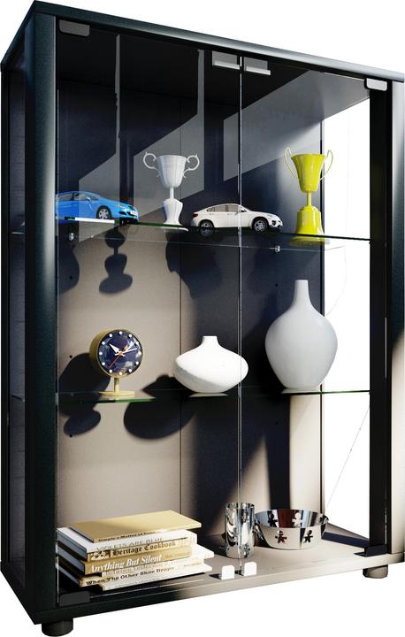 Actual product image VCM Collection stand display case wood glass Sintalo (60 x 25 x 80 cm)