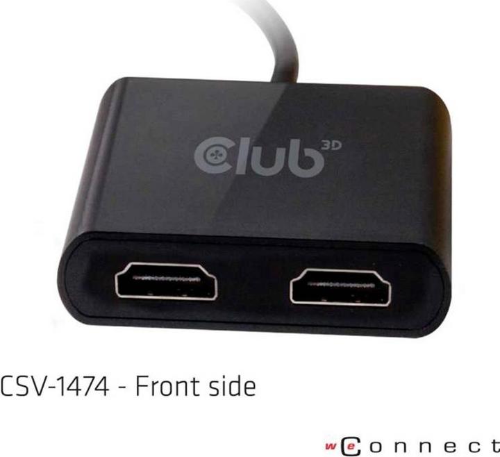 Image du produit Club 3D Adaptateur USB A vers HDMI 2.0 double moniteur 4K 60Hz