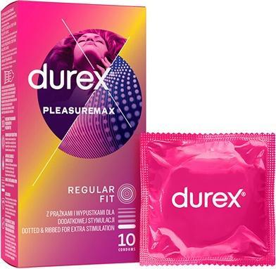 Actual product image Durex Pleasuremax Regular Fit Condoms (10 pcs.)