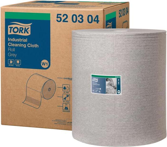 Actual product image Tork Cleaning cloth 520304 L380xW428approx. mm grey 1-ply (950 x)