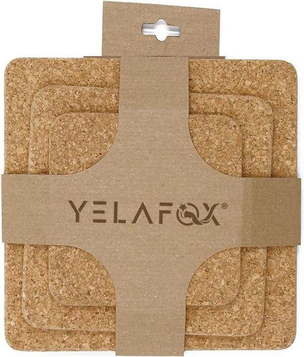 Produktbild Yelafox Topfuntersetzer Set quadratisch (3 x, Pfannenuntersetzer)