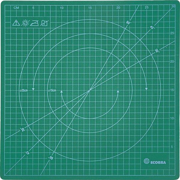 Produktbild Ecobra Rotierende Cutting Mat 360 Grad drehbar grün Grösse: 315 x 315 mm