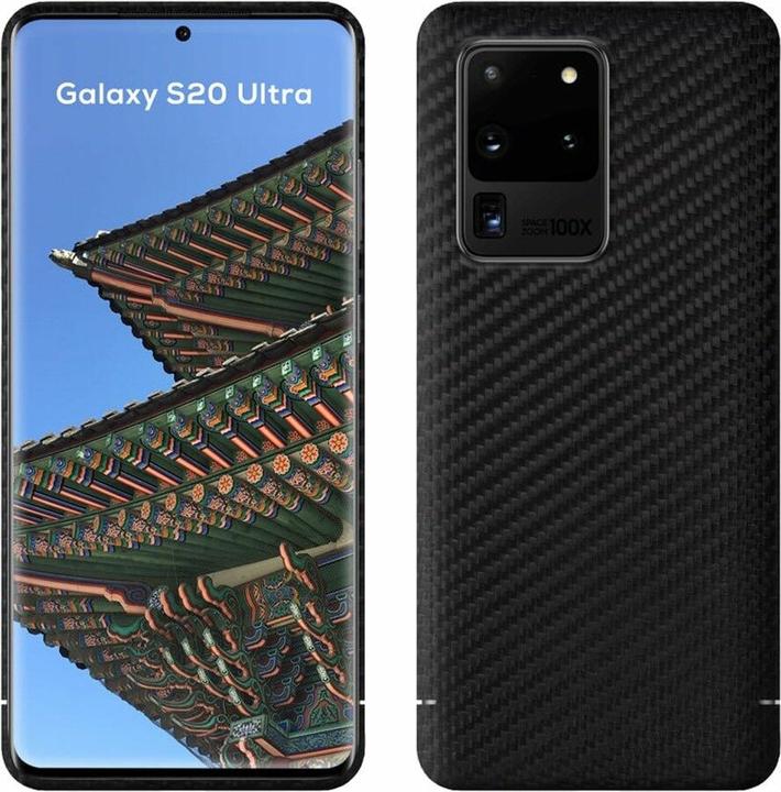 Viversis Backcover made of real carbon carbon black (Samsung Galaxy S20 Ultra)