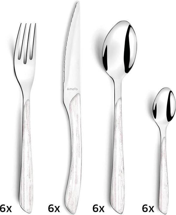 Immagine prodotto Amefa Natura Eclat (24 Pezzo/i, Set di posate)