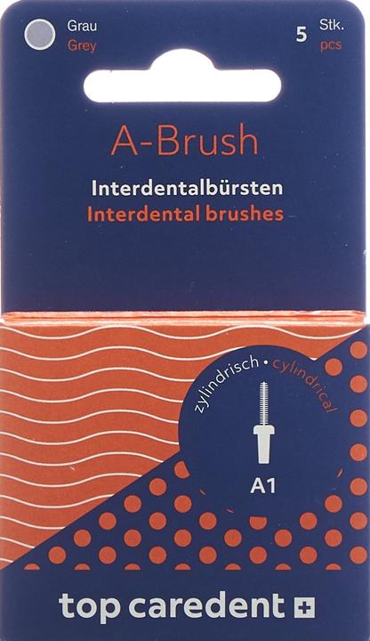 Actual product image Top Caredent A1 IDBH-X Interdentalbürste grau >0.7mm (5 x, 0.70 mm)