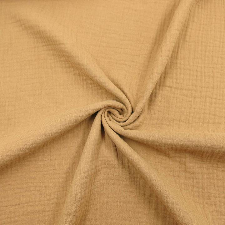 Actual product image Stoffrestposten Muslin - Sand - Minimum selling quantity: 1 metre