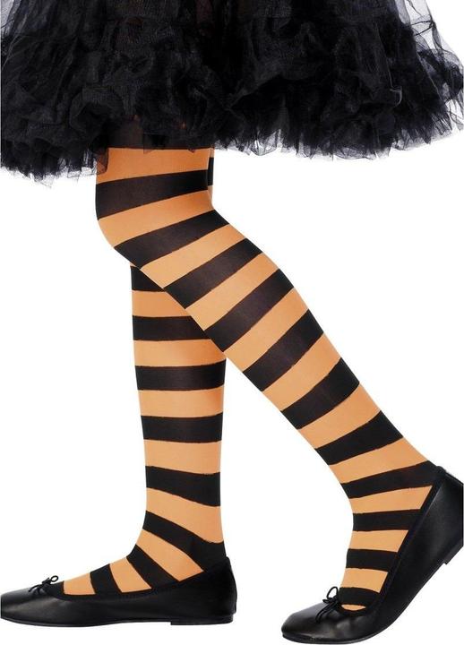 Produktbild Smiffys Strumpfhose schwarz/orange Kin