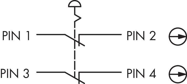 Actual product image Schlegel FRVKOO C001 FRVKOO C001 - Emergency stop button with M12 connection 4-pin