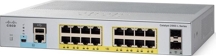 Image du produit Cisco Commutateur PoE+ sur rail 16 ports C1000-16P-2G-L (16 Ports)