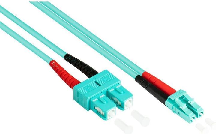 Produktbild Kabelmeister Patchkabel LWL Duplex OM3 (Multimode, 50/125) LC/SC, LSZH, austauschb. Pol., 20m (20 m)