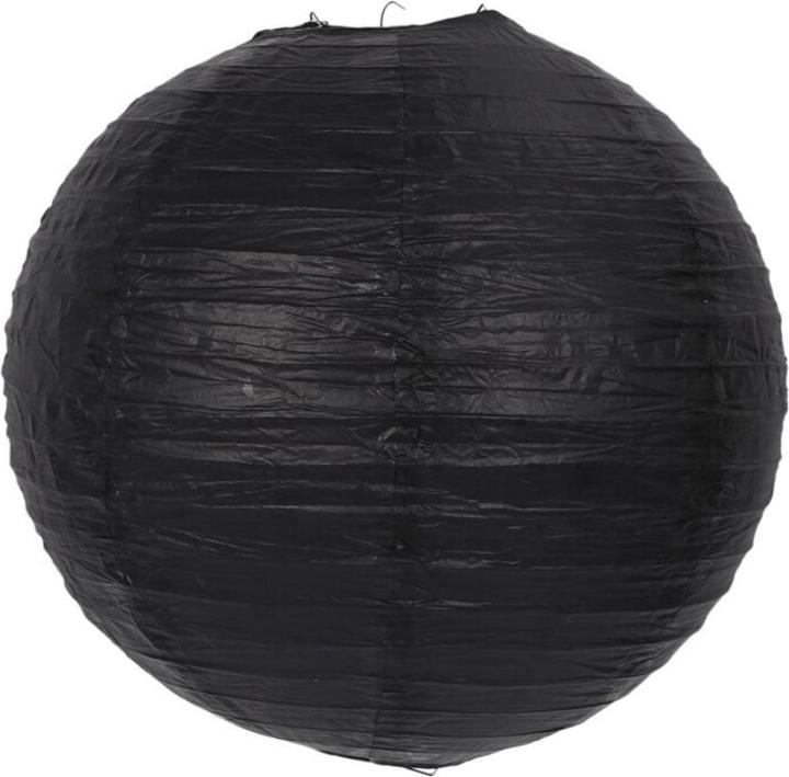 Papierlaterne - Schwarz (40cm) (1 x)