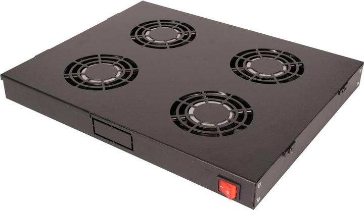 Actual product image Roline 19-inch fan unit 4 fans ON/OFF black