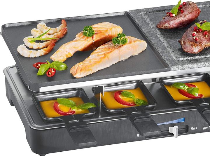 Actual product image Clatronic RG 3518 Raclette grill with hot stone