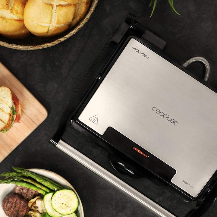 Actual product image Cecotec Electric grill, RockStone stone cladding
