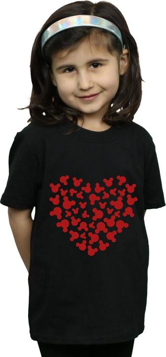 Immagine prodotto Disney Mickey Mouse Heart Silhouette Maglietta Ragazze (140, 146)