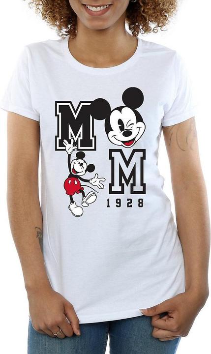 Immagine prodotto Disney Maglietta in cotone Donna/Ladies Mickey Mouse Jump & Wink (S)