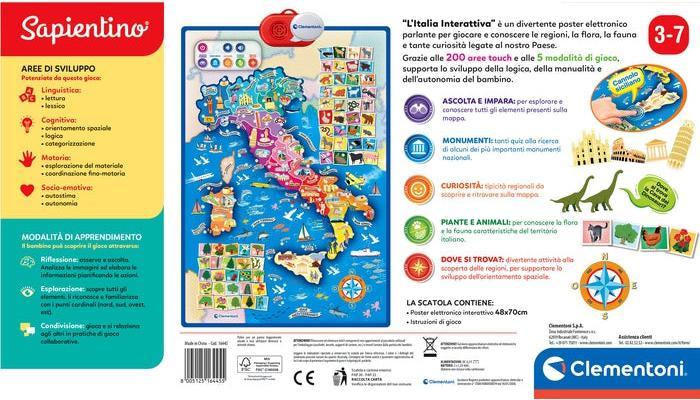 Energy Label Clementoni Sapientino Map Italy