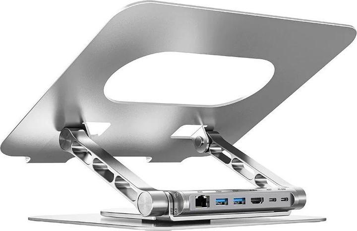 Actual product image Unitek PODSTAWKA POD LAPTOP + HUB USB-C HDMI 1.4 4K PD 100W (USB-C, 1 Ports)