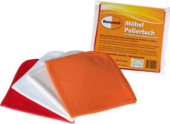Renuwell Panno per lucidare i mobili (Arancia, Red, Bianco)