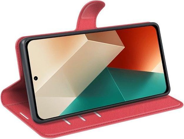 Actual product image MU Classic Litchi Leather Bookcover Series (Xiaomi Redmi Note 13 5G)