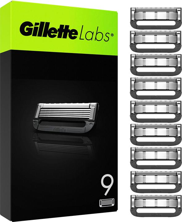 Actual product image Gillette - GilletteLabs Razor Blades - Green/Black - 9 pcs