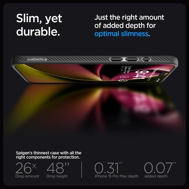 Actual product image Spigen Liquid Air (Apple iPhone 15 Pro Max)