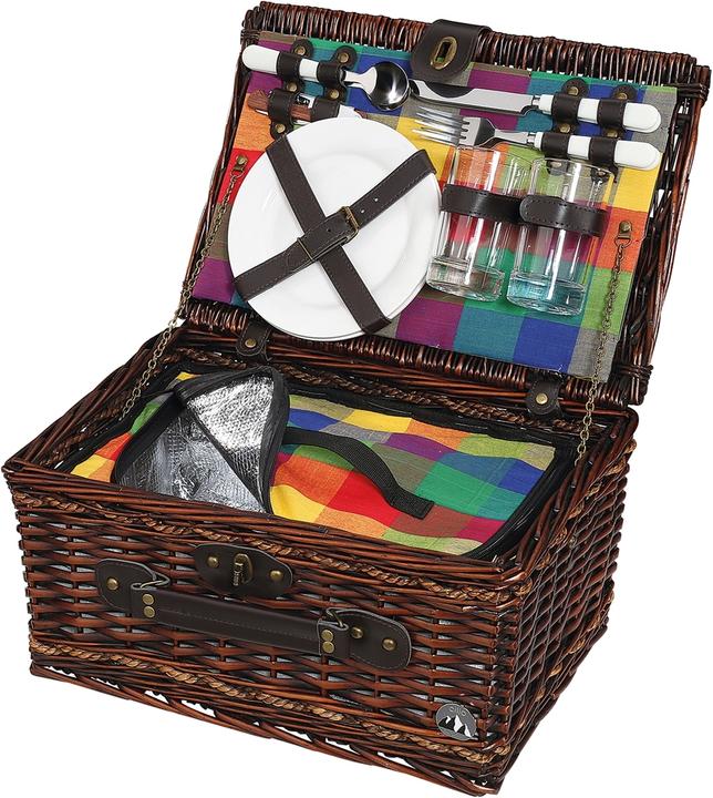 Actual product image Cilio Picnic Basket Bellano Dark Brown