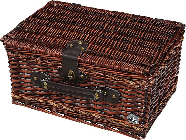 Actual product image Cilio Picnic Basket Bellano Dark Brown