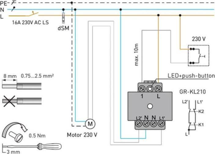 Actual product image Digitalstrom Shade clamp L awning (Shutter actuator)