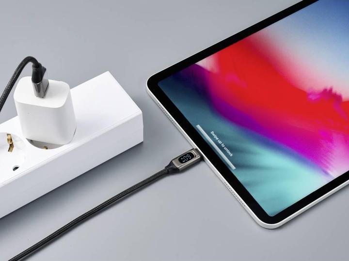 Produktbild Renkforce USB-Kabel USB 2.0 USB-C® Stecker 0.50 m Aluminium (Metallic) Geflechts (0.50 m, USB 2.0, 60 W)