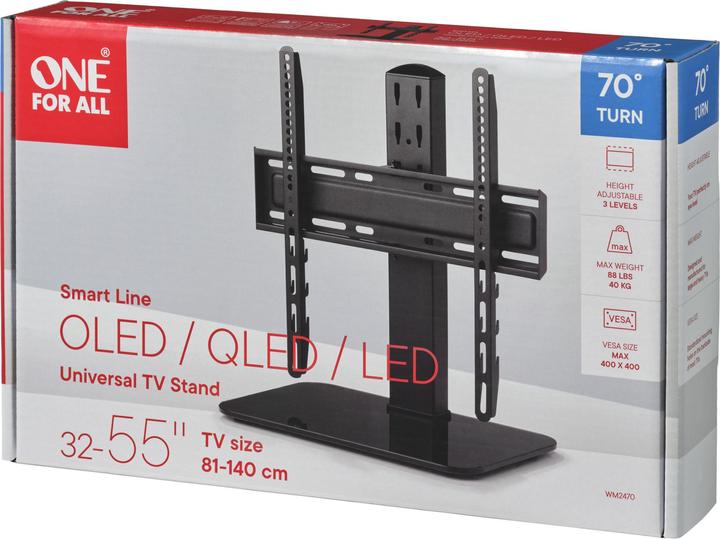 Productafbeelding One for All WM2470 TV-standaard 32-55" 70ø draaibaar (Universeel, 55", 40 kg)