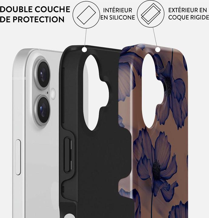 Actual product image Burga Velvet Night Tough Magsafe Case For iPhone 16 (Apple iPhone 16)