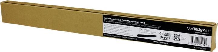 Actual product image StarTech 1u Brush Rack Cable Manager