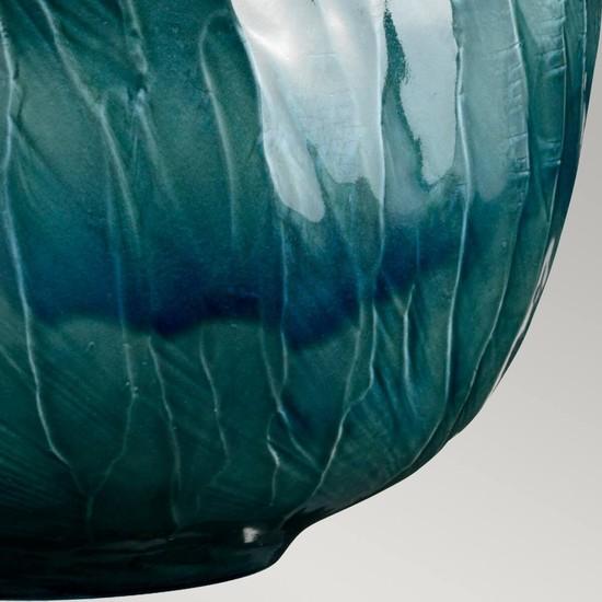 Actual product image Elstead Lighting Blue Globe table lamp E27 blue light grey, Made in UK (E27)