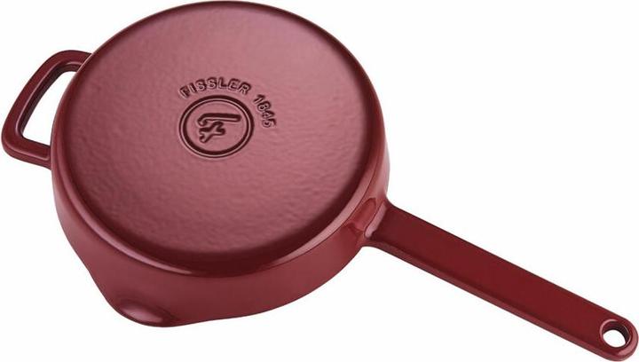 Actual product image Fissler Cast iron pan, burgundy red (24 cm, Frying pan, Cast iron)
