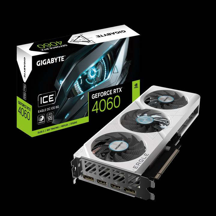Produktbild Gigabyte GeForce RTX 4060 EAGLE OC ICE (8 GB)