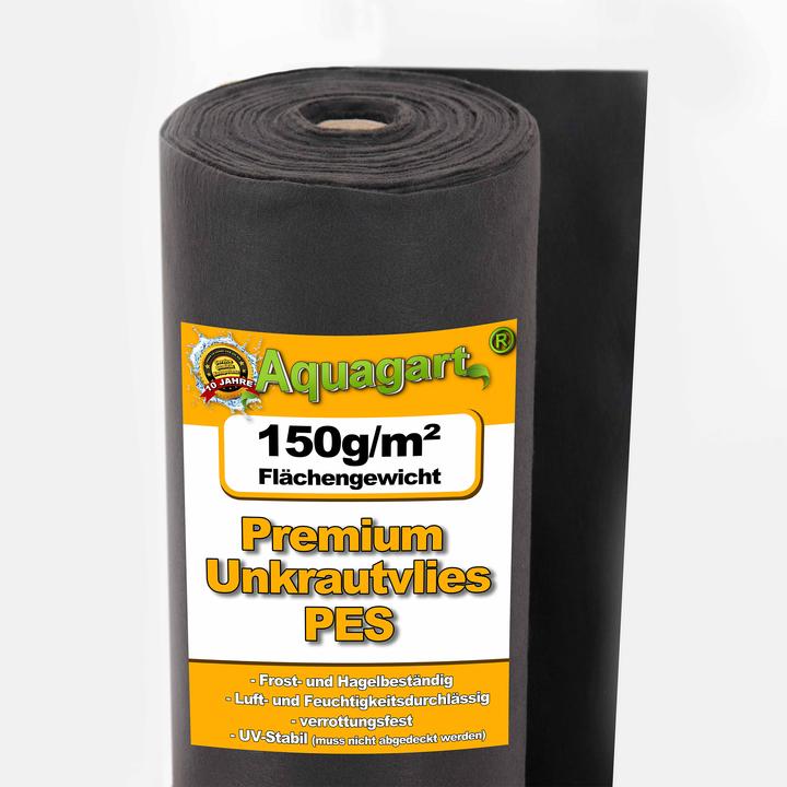 Image du produit Aquagart 150m² Gartenvlies Unkrautvlies Vlies 150g 1,5m breit PES