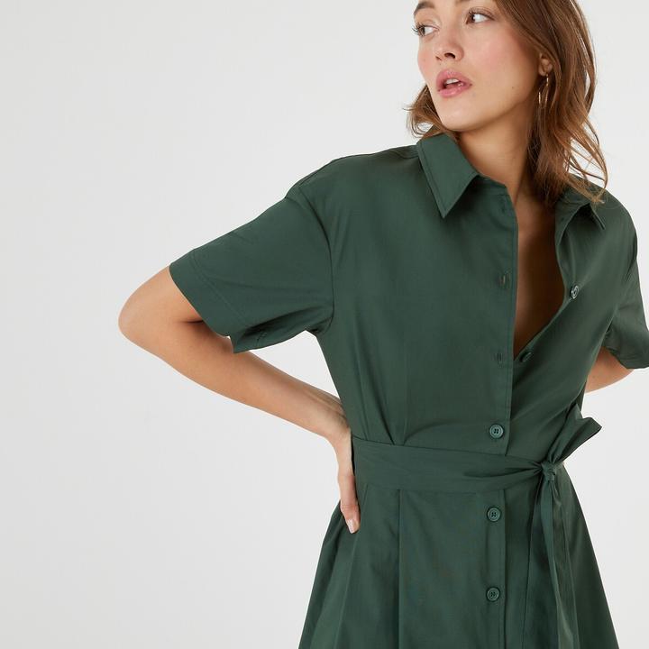 Immagine prodotto La Redoute Collections Abito blusa con cintura da annodare (40)