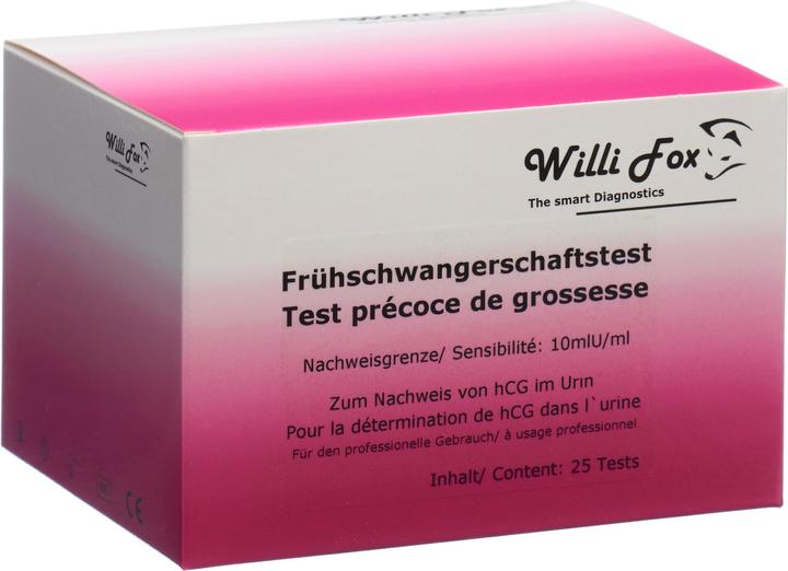 Image du produit Willi Fox Test urinaire de grossesse précoce (25 pcs) (25 x)