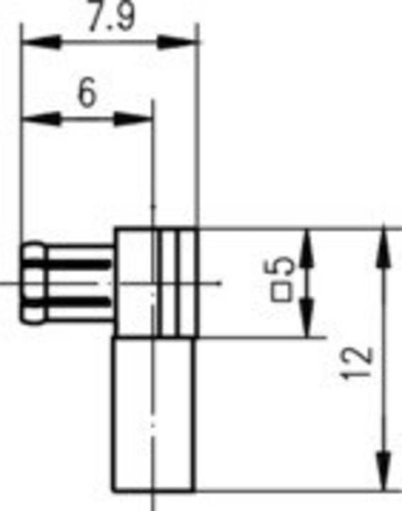 Image du produit Telegärtner Connecteur MCX coudé à sertir C2213, K 01252 d, or (standard)