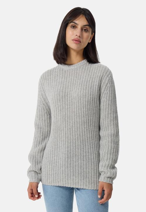 Cash-Mere Grobgestrickter Wolle Kaschmir Rundhals Pullover