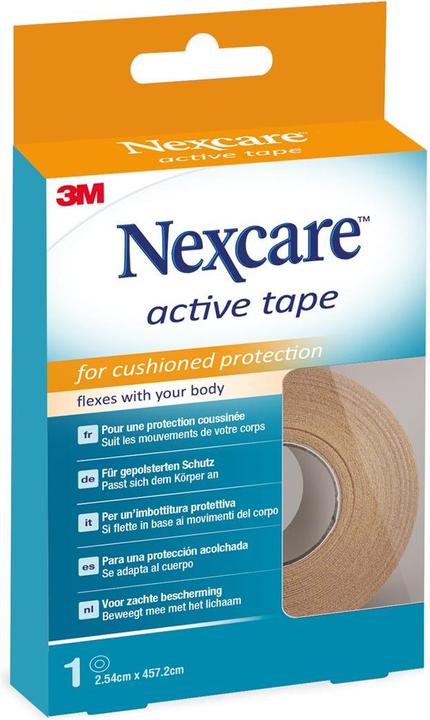 Produktbild 3M NEXCARE Active Tape 2.54cm Display 10 Stück (4.57 m)