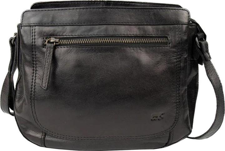 Bear Rock Bärende Design kleiner Crossbodybag / Umhängetaschen Damen - Leder - Miley - Schwarz