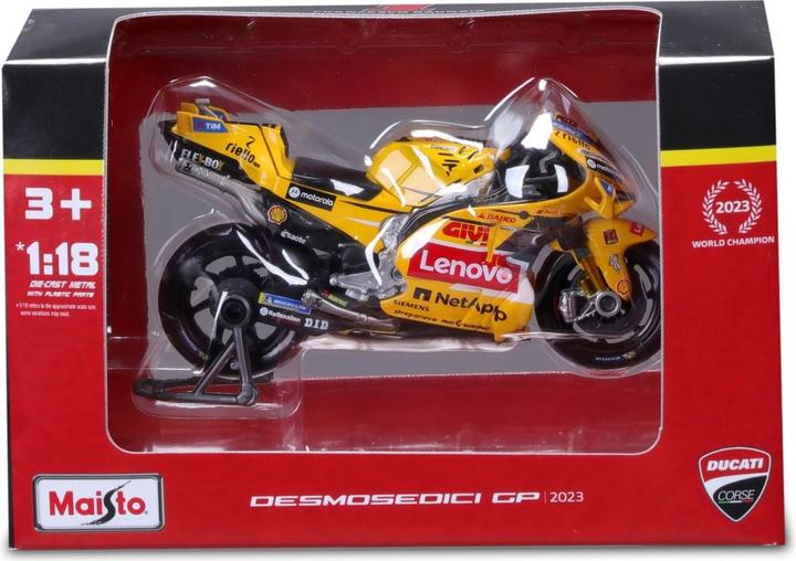 Immagine prodotto Maisto MotoGP 1/18 Ducati Lenovo #1 Bagnaia 2023