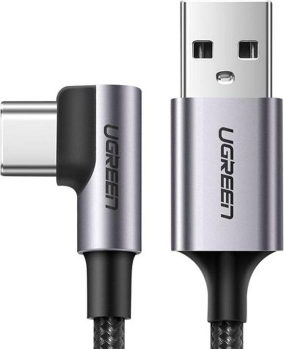 Produktbild Ugreen USB-C gewinkelt zu USB-A 2.0 A Datenkabel (2 m, USB 2.0)