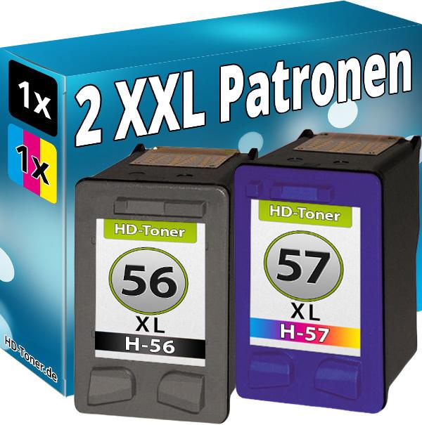 Produktbild Druckfuxx TINTE PATRONEN für HP 56 57 XL OFFICEJET 4110 4200 4215 4255 5500 5510