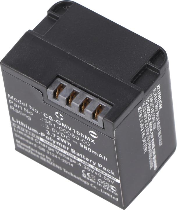 Actual product image AccuCell Garmin VIRB XE battery 010-12256-01, 361-00080-00, GMICP902624 (Rechargeable battery)