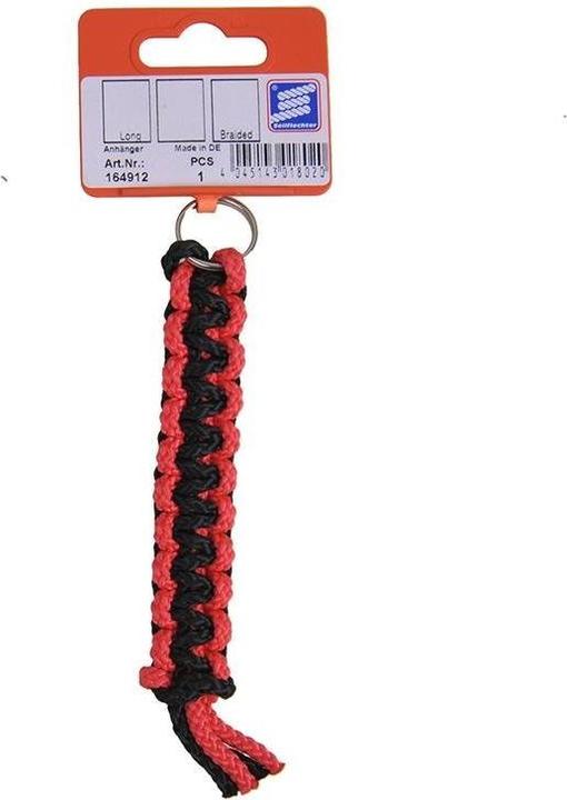 Actual product image ProPlus Key ring with ring, long and flat braided, assorted